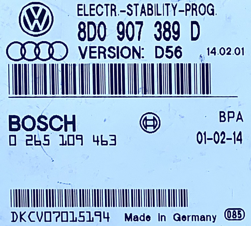 Calculator ABS VW Passat B5.5 1.6 benzin