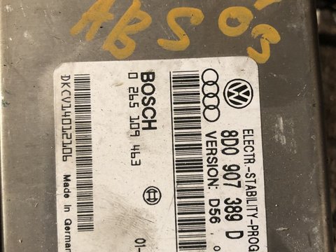 Calculator ABS VW Passat cod produs : 8D0 907 389 D 0 265 109 463