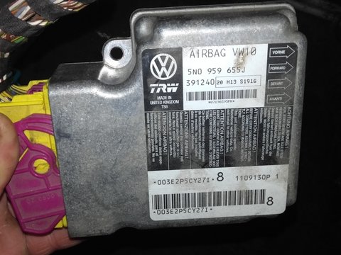 Calculator airbag 5n0959655j vw passat b6 20 tdi cbab 2009 RELIST