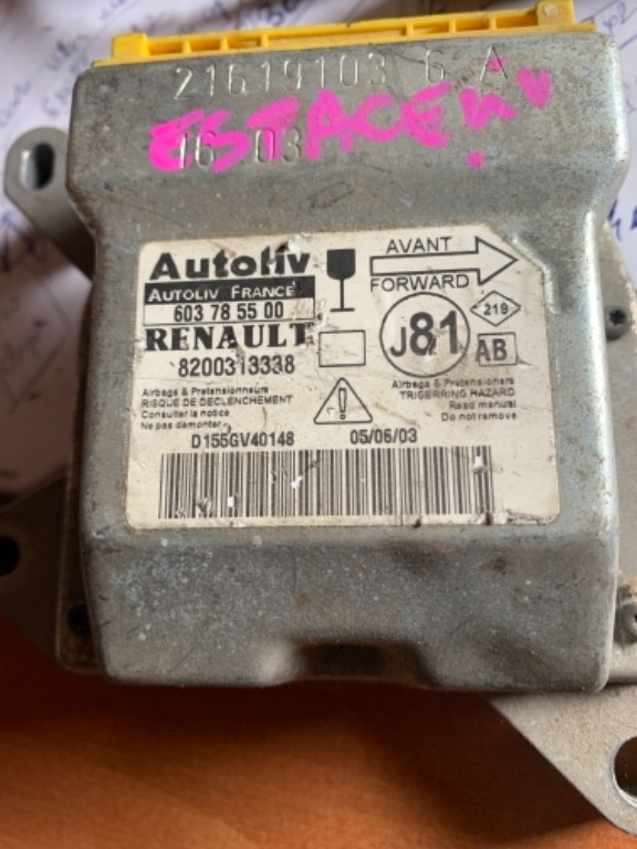 Calculator airbag 603785500 8200313338 Renault Esp