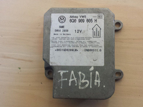 Calculator airbag 6Q0909605H , 5WK42950 Skoda Fabia (1999-2008)