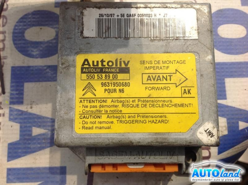 Calculator Airbag 9631950680 Citroen XSARA N1 1997-2005