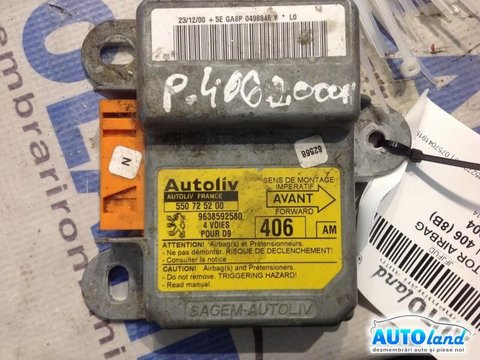 Calculator Airbag 9638592580 Peugeot 406 8B 1995-2004