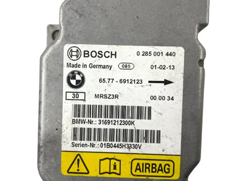 Calculator airbag BMW 3 IV (E46) [ 1998 - 2005 ] BOSCH 0285001440 OEM 65776912123