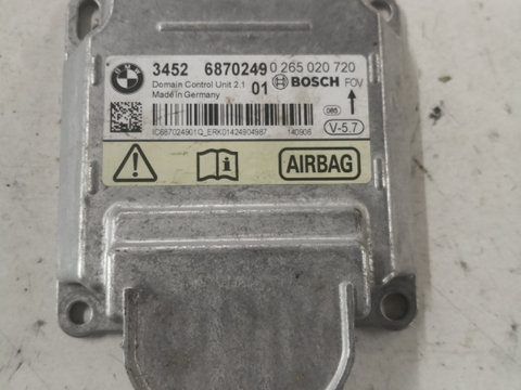 Calculator airbag BMW 3 V Coupe (E92) [ 2005 - 2013 ] BOSCH 0265020720 OEM 6870249