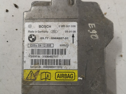 Calculator airbag BMW 3 V (E90) [ 2004 - 2012 ] BOSCH OEM 0285001530