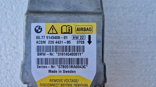 Calculator Airbag  BMW E61 LCI cod 91454