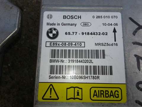 Calculator airbag BMW Seria 3 E90, E91, E92, 9184432, 0285010070
