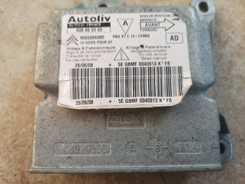 Calculator airbag Citroen C5, 2009, 9665266080