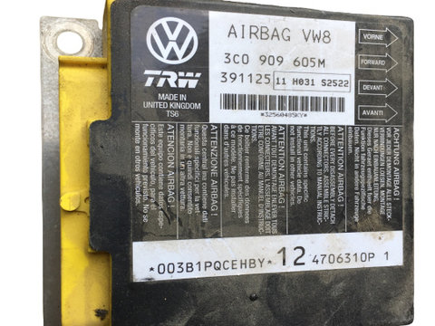 Calculator airbag Cod: 3C0909605M Volkswagen VW Passat B6 [2005 - 2010] Sedan 4-usi 2.0 TDI MT (140 hp)