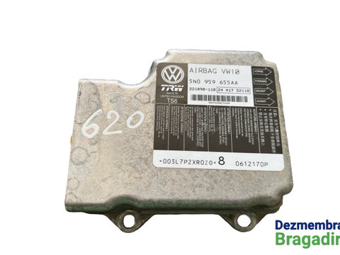 Calculator airbag Cod: 5N0959655AA Volkswagen VW Passat B7 [2010 - 2015] Variant wagon 5-usi 1.6 MT (105 hp) CULOARE - LK7X