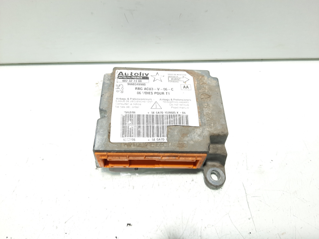 Calculator airbag, cod 9660349980, Peugeot 206 (id:529417)