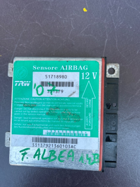 Calculator airbag Fiat Albea 51718980 331379