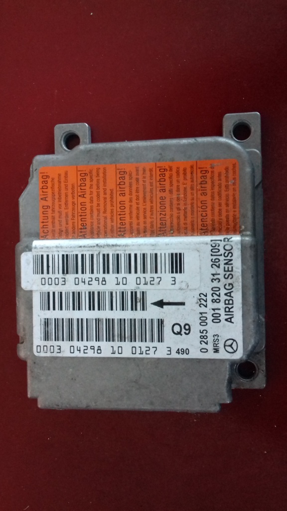 Calculator airbag Mercedes A-class 2001 W168, cod piesa 0018203126 ; 0285001222