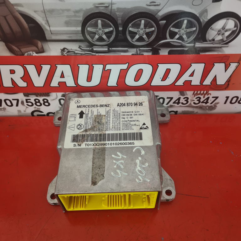 Calculator Airbag Mercedes-Benz C-Class (2007->) [W204] 2.2 Motorina 2012, A2048709426