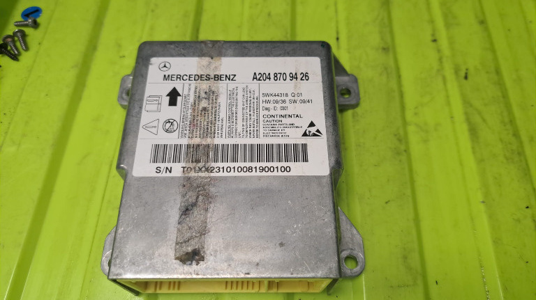 Calculator airbag Mercedes C class W204 cod A2048709426