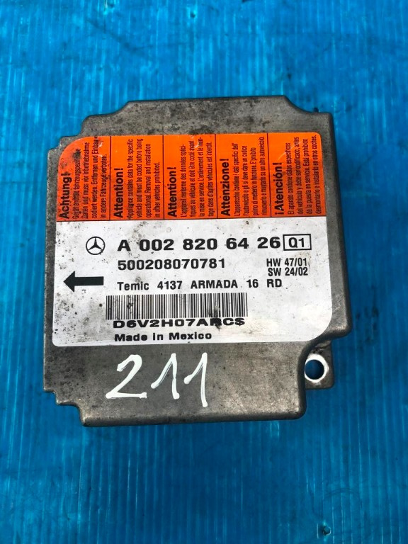 Calculator airbag Mercedes E Class w211 cod A00282