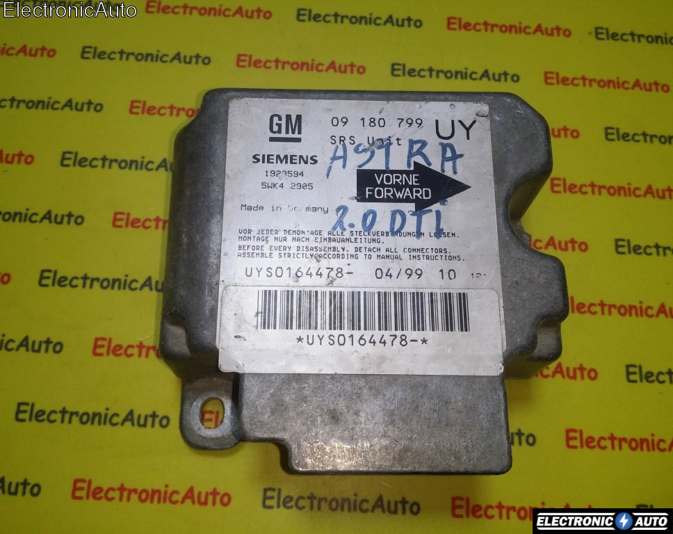 Calculator airbag Opel Astra 09180799UY