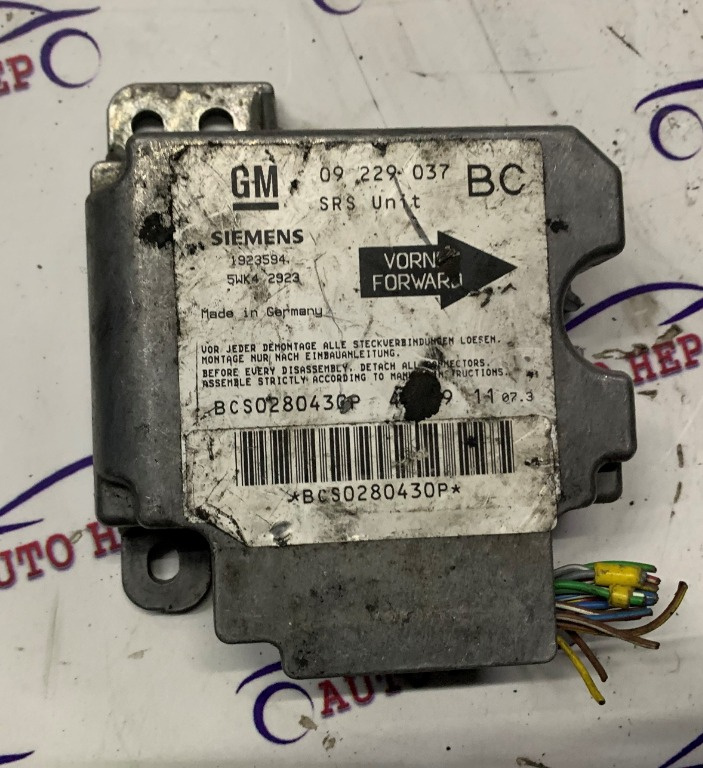 Calculator airbag Opel Astra G 09229037 09229037BC 09 229 037 BC 1923594