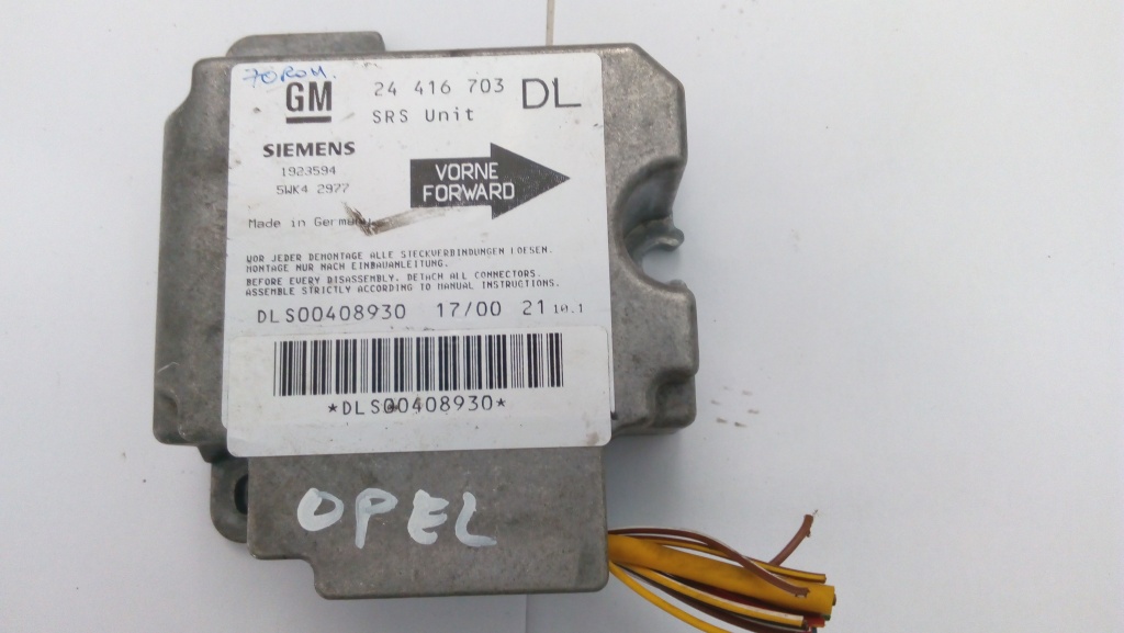 Calculator airbag Opel Astra, Vectra, Zafira COD 24416703 DL