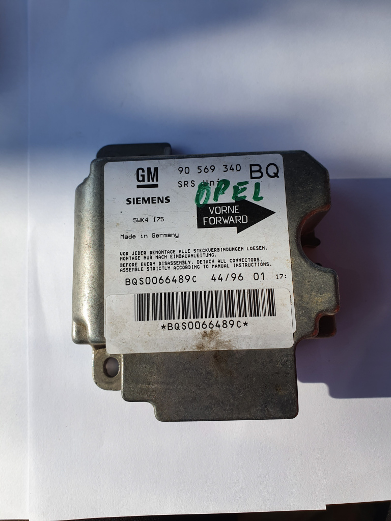 Calculator airbag Opel Vectra B (1995-2002) cod 90569340 / 09180799