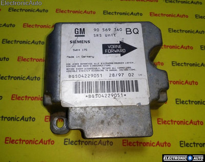 Calculator airbag Opel Vectra B 90569340 BQ