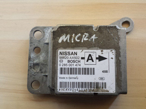 Calculator airbag pentru NISSAN MICRA 2004-2010 K12 cod:98820 ax502
