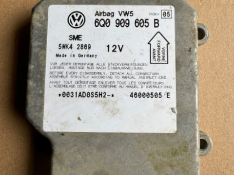 Calculator Airbag pentru VW Polo Passat B5.5 Cod 6Q0909605B/6Q0 909 605 B