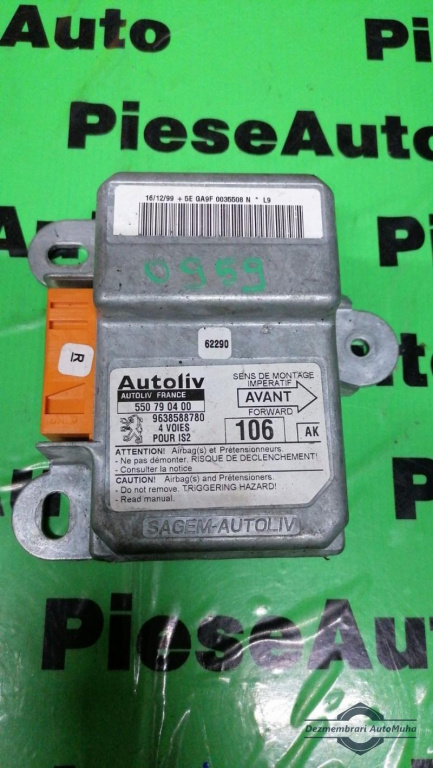 Calculator airbag Peugeot 106 (1996->) 9638588780