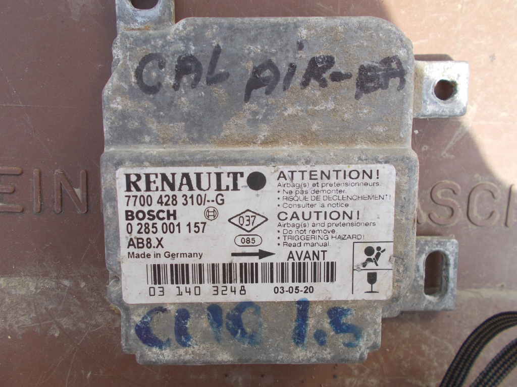 CALCULATOR AIRBAG RENAULT CLIO 1.5 DCI COD7700428310/0285001157