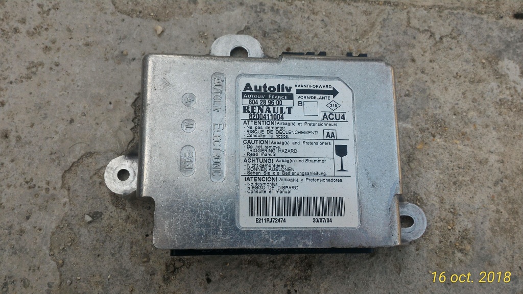 Calculator airbag Renault Megane 2 cod : 8200411004 , 604289600