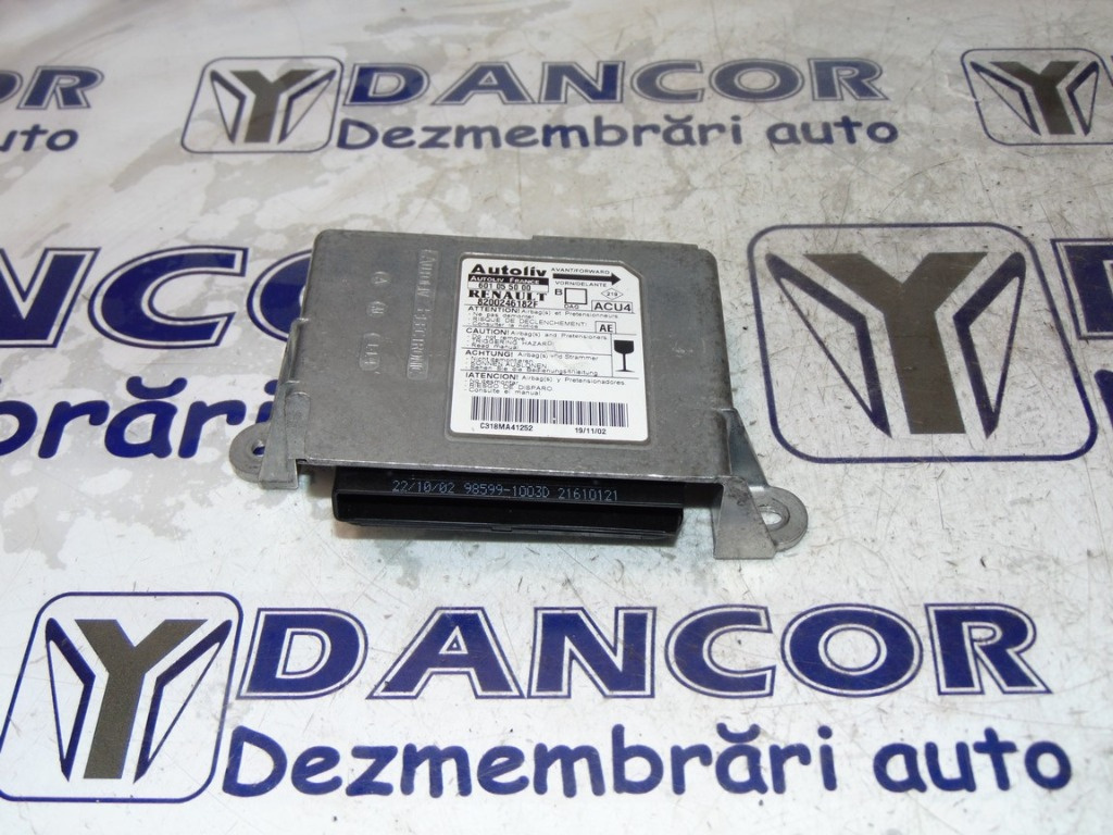 CALCULATOR AIRBAG RENAULT MEGANE 2 - COD 8200246182F - AN 2002/2010