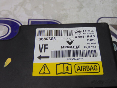 CALCULATOR AIRBAG RENAULT MEGANE 3 - COD 2855 872 30R - AN 2008/2015