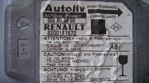 Calculator airbag Renault Scenic RX4 550