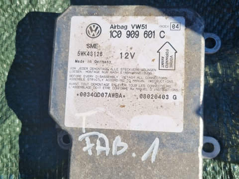 Calculator airbag Skoda Fabia 1, cod 1C0909601C