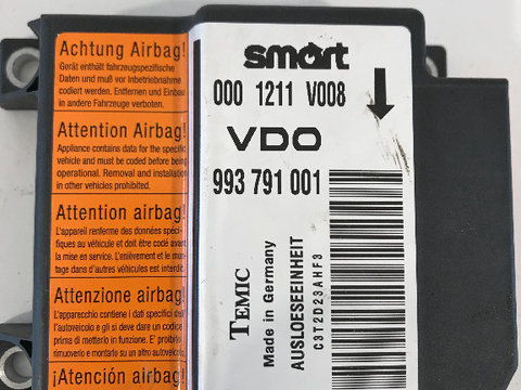 Calculator airbag Smart Fortwo 1998 - 2007 cod: 0001211v008