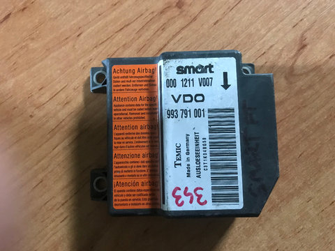 Calculator airbag smart fortwo 2002 - 2007 cod: 0001211v007