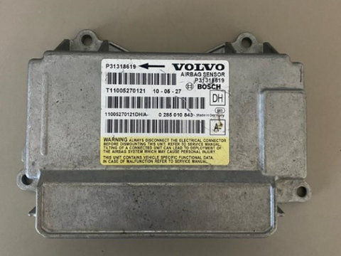 Calculator airbag SRS Volvo S60 V60 XC60 S80 XC70 V70 31318619