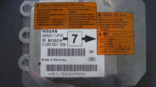 Calculator airbag-uri Nissan Primera an 