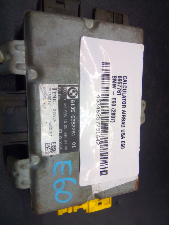 CALCULATOR AIRBAG USA E60 BMW E60 2007 6957761