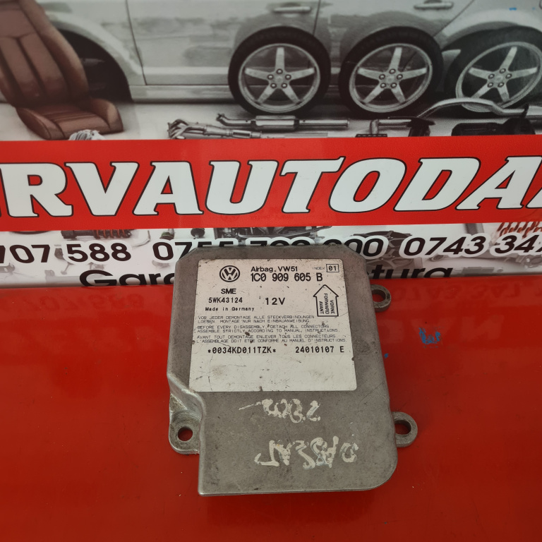 Calculator Airbag Volkswagen Passat B5 (1996-2005) 1.9 Motorina 2002, 1C0909605B / 6Q0909605B