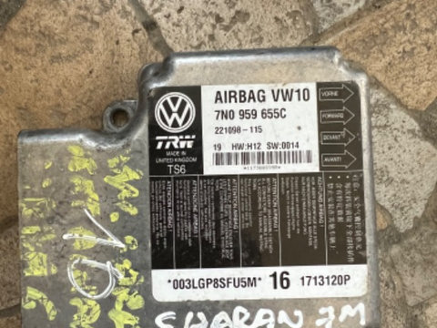 Calculator airbag Volkswagen Sharan 7N 7N0959655C