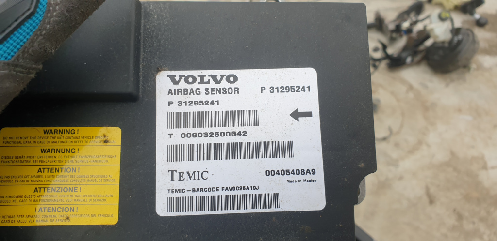 Calculator Airbag Volvo XC60 2009 P31295241