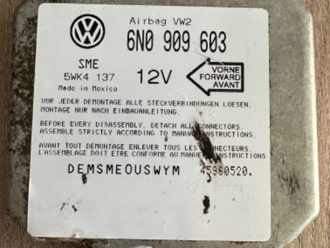 Calculator airbag VW golf 3 cod 6N0 909 603 / 5WK4 137