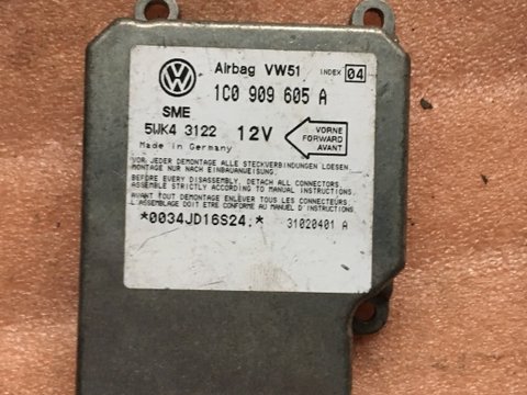 Calculator airbag VW Golf 4 1C0909605A 1C0 909 605 A 5WK43122 5WK4 3122