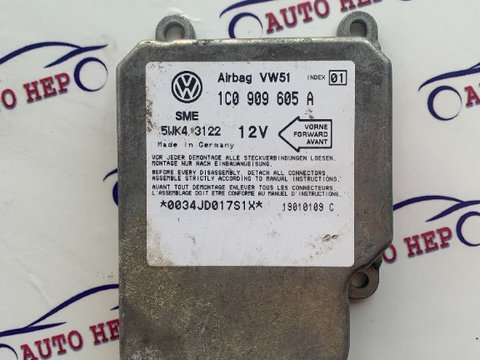 Calculator airbag VW Golf 4 1C0909605A 1C0 909 605 A 5WK43122 5WK4 3122
