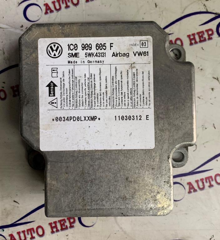 Calculator airbag VW Passat Jetta, Skoda Superb 1C0909605F 1C0 909 605 F
