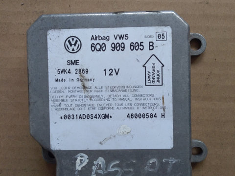 Calculator airbag VW Volkswagen Passat B5 6Q0909605B
