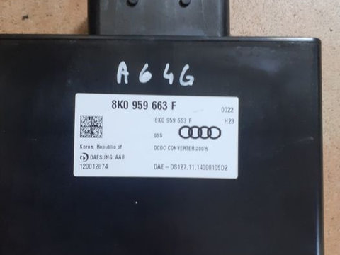 Calculator baterie, 8K0959663F, Audi A6 Avant 4G5, C7, (id:175700)