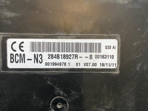 Calculator BCM Opel Movano; Cod Piesa: 001994978